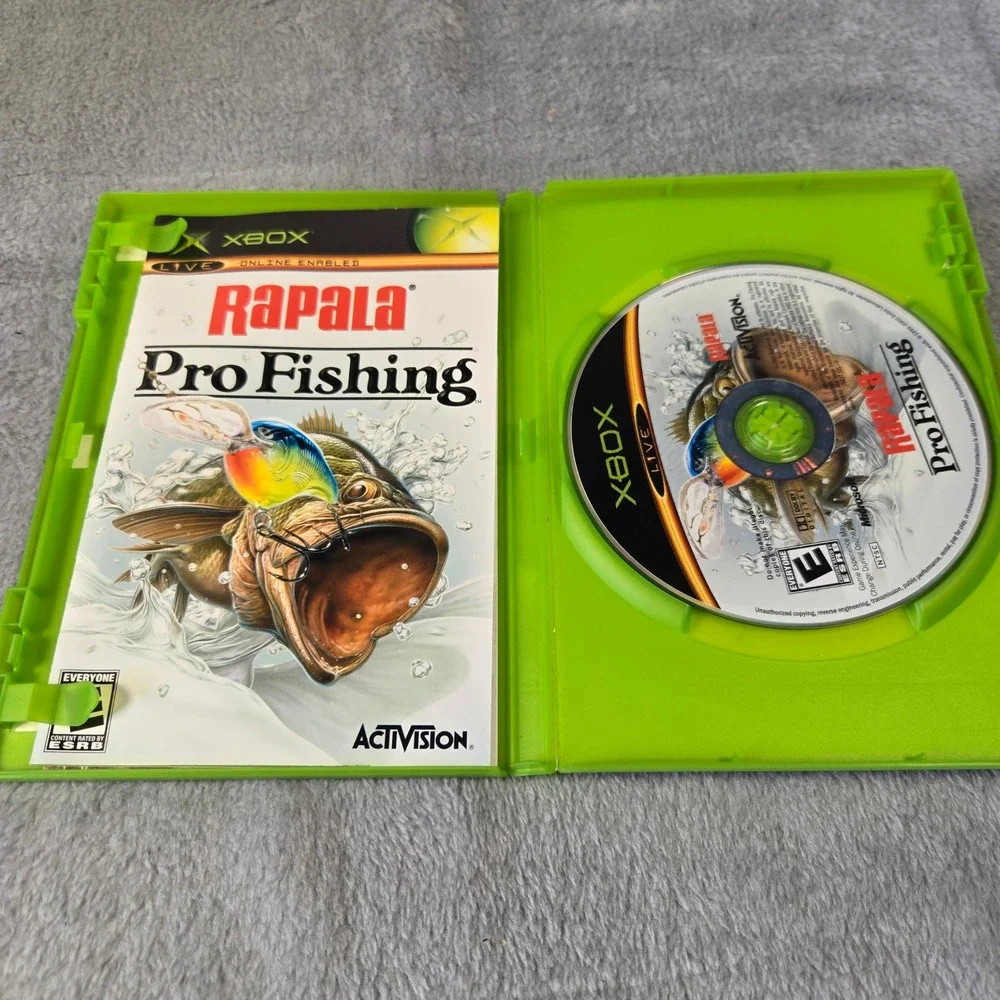 Rapala Pro Fishing Microsoft Xbox Original Game 2004 Activision CIB Tested‎